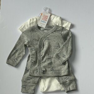 Carter’s Gray and White Baby Outfit Set 3 Months